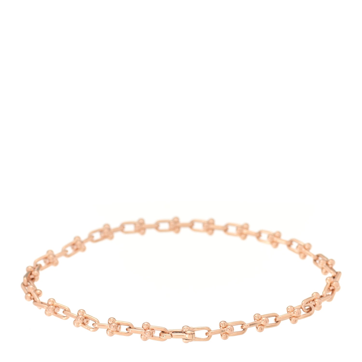 Tiffany 18K Rose Gold HardWear Micro Link Bracelet 2 of 4