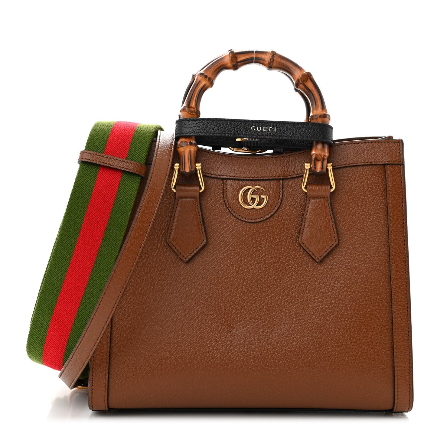 Wonka Grain Calfskin Small Diana Tote Bag Cuir Black