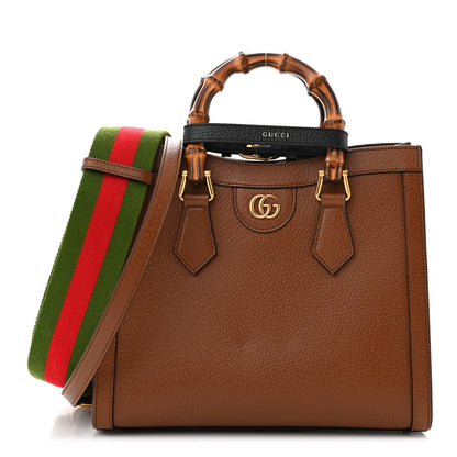Gucci Wonka Grain Calfskin Small Diana Tote Bag Cuir Black 1 of 10