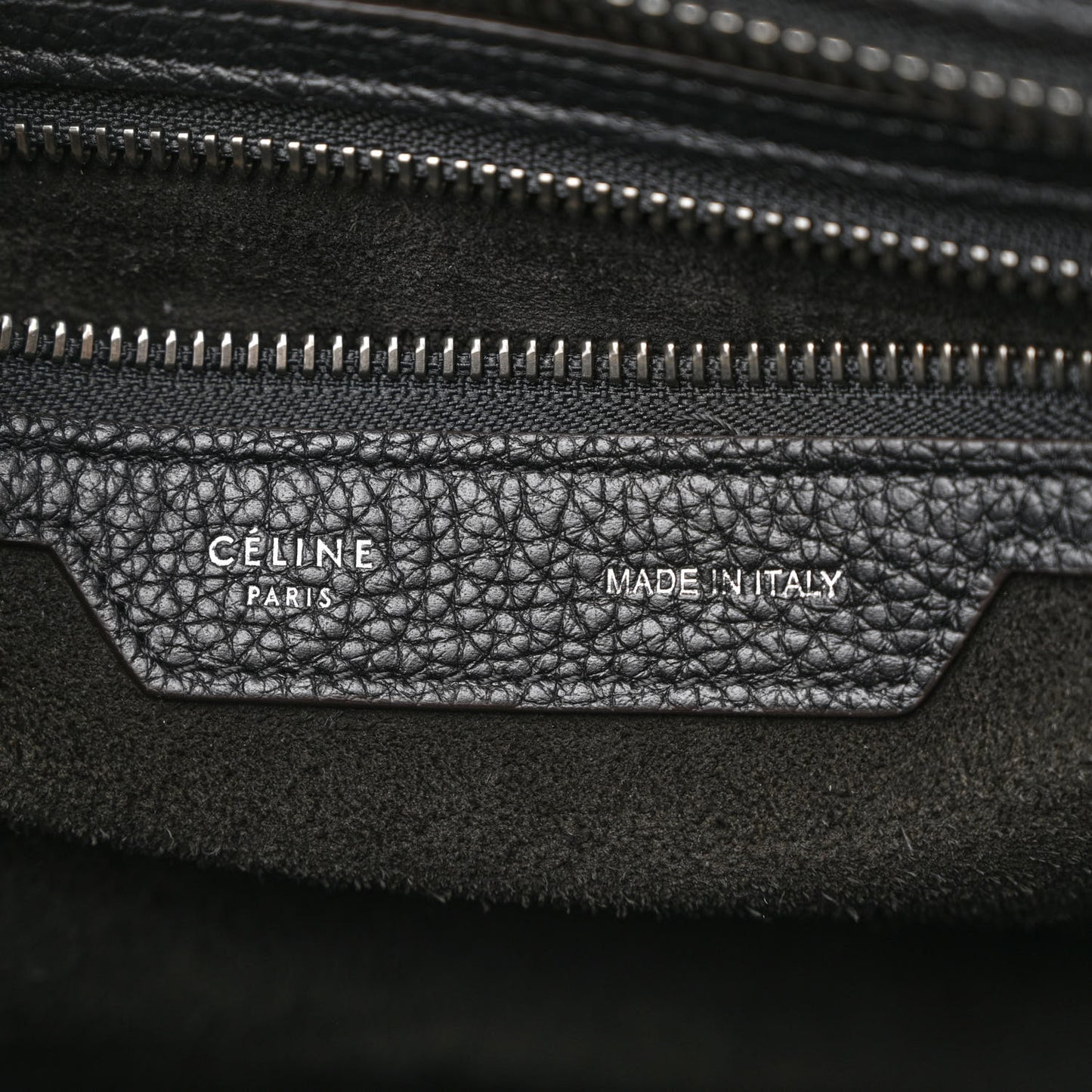 Drummed Calfskin Micro Luggage Black