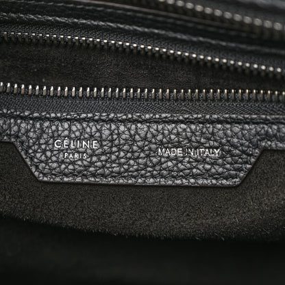 Celine Drummed Calfskin Micro Luggage Black 6 of 10