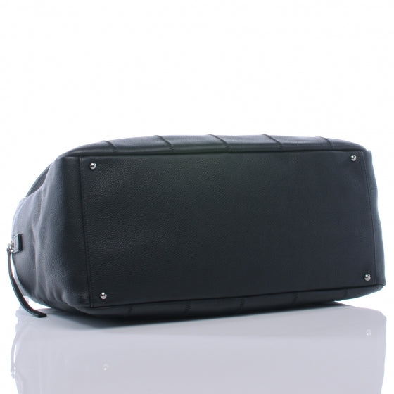 Caviar Square Stitched Large Tote Black