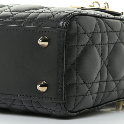 Christian Dior Lambskin Cannage Small My ABCDior Lady Dior Black 6 of 13