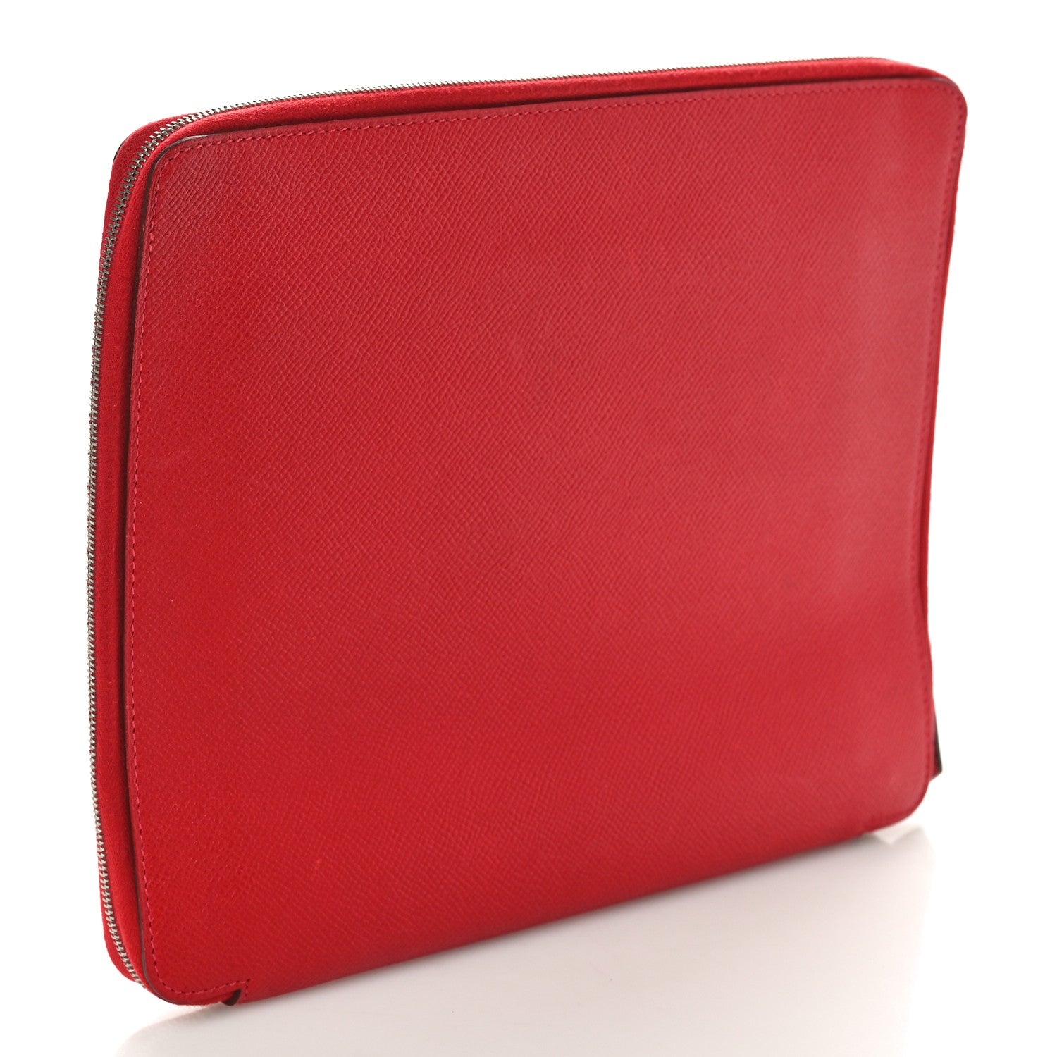 Hermes Epsom E-Zip iPad Notebook Cover Rouge Casaque 3 of 9