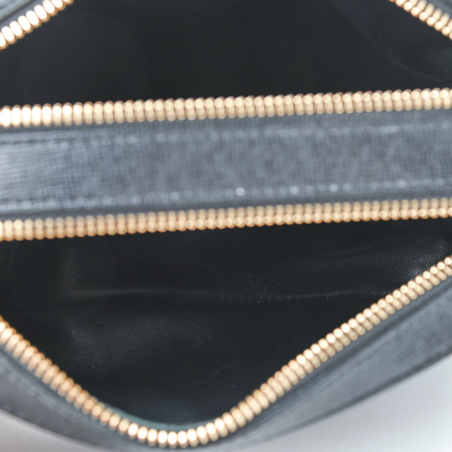 Mansur Gavriel Saffiano Double Zip Crossbody Black 5 of 9