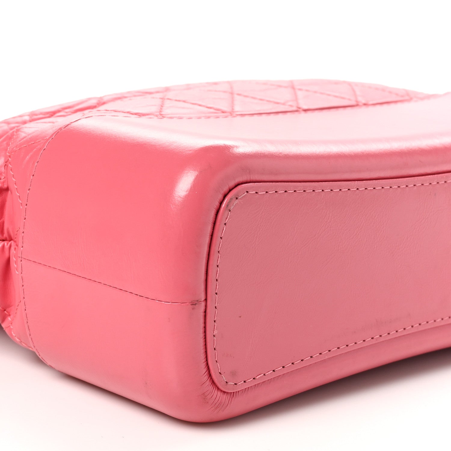 Chanel Aged Calfskin Quilted Medium Gabrielle Hobo Pink 9 of 10