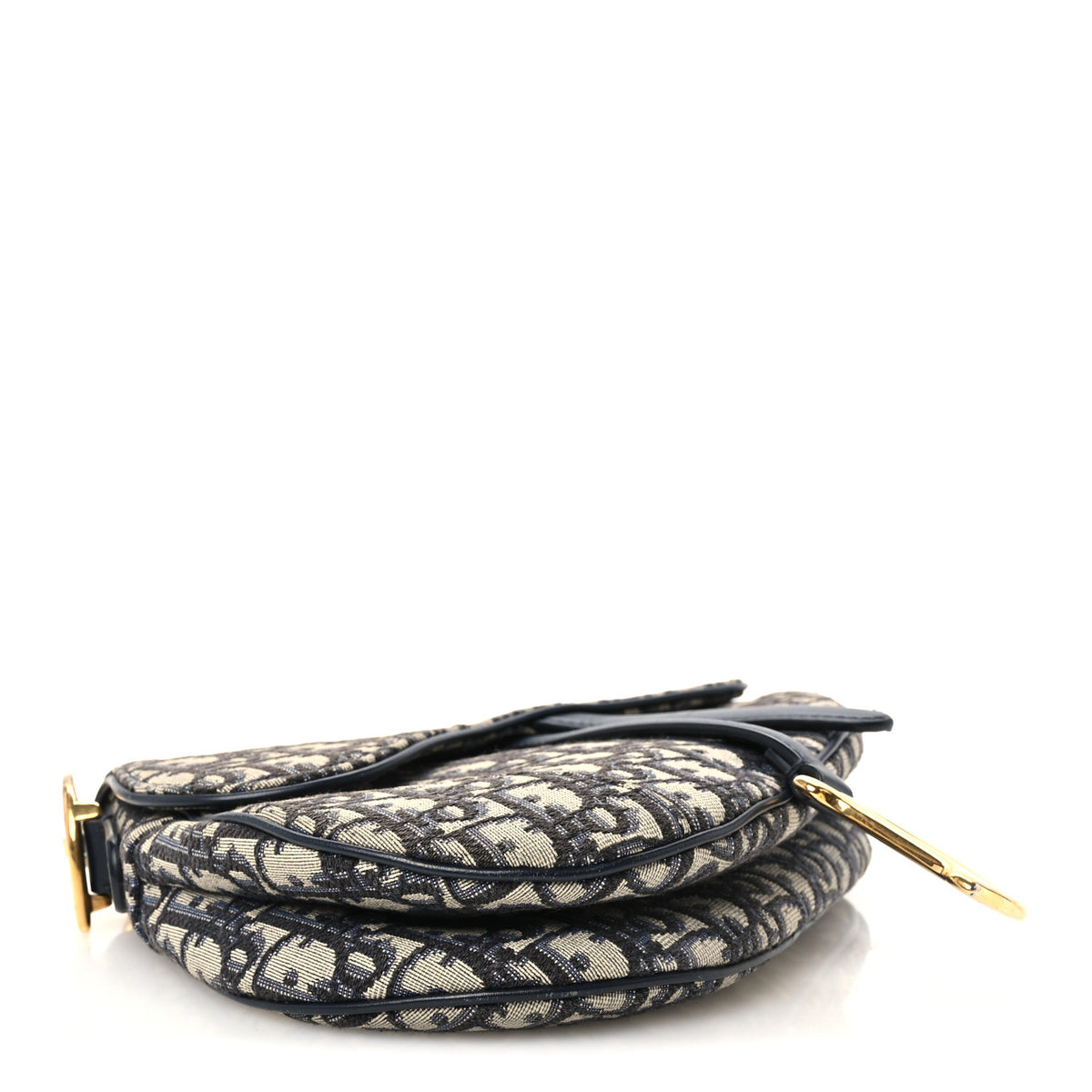 Christian Dior Oblique Saddle Bag Blue 4 of 10