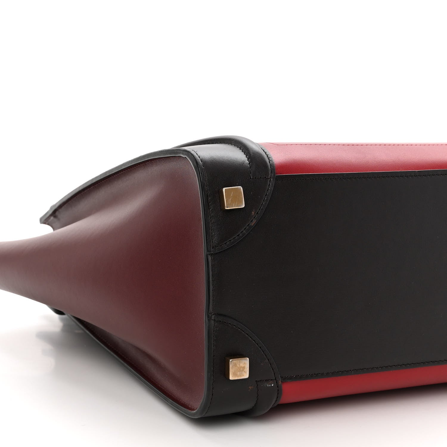 Celine Smooth Calfskin Micro Tri-Color Luggage Micro Red 8 of 9