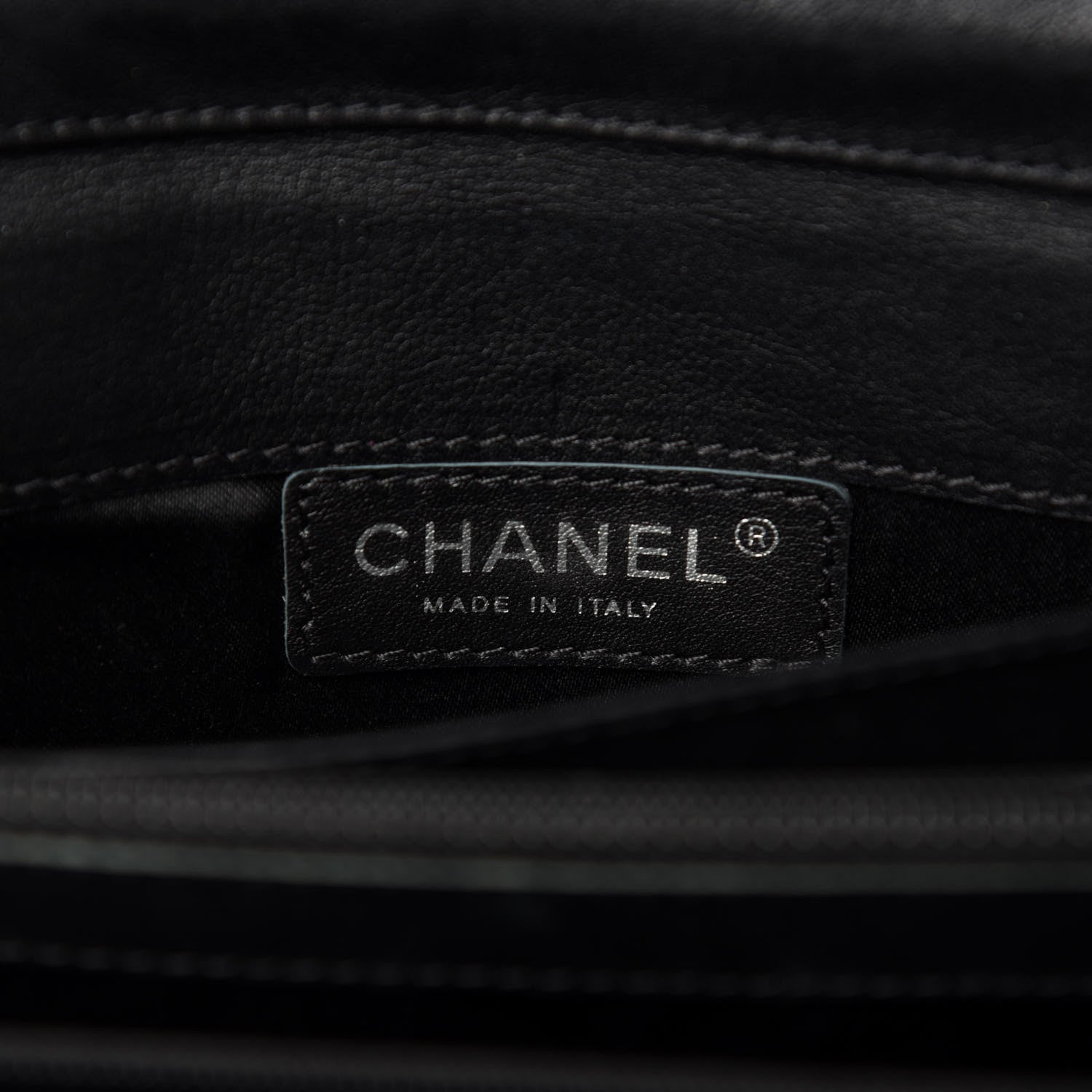 Chanel Patent Calfskin Quilted Brilliant East West Flap Clutch Black 9 of 11