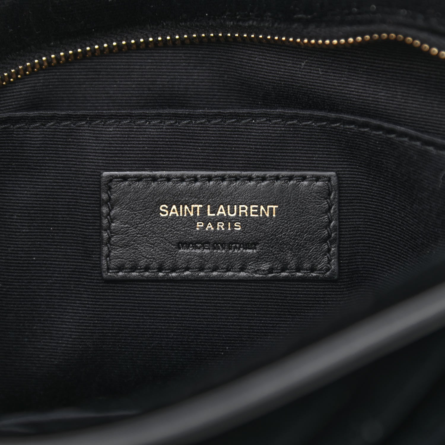 Saint Laurent Velour Matelasse Monogram Lou Belt Bag Black 6 of 10