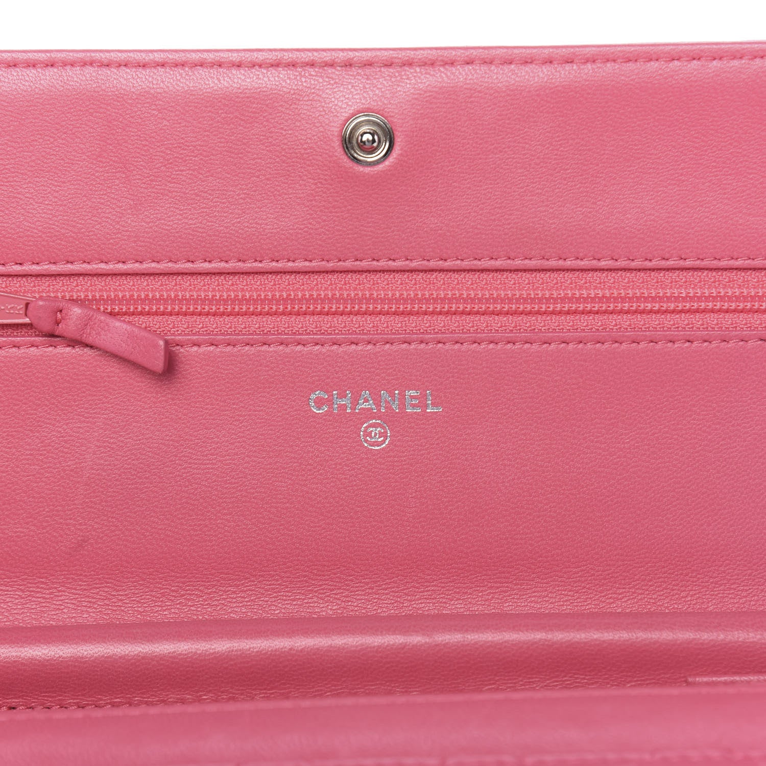 Chanel Lambskin Quilted Boy Wallet On Chain WOC Pink 6 of 13