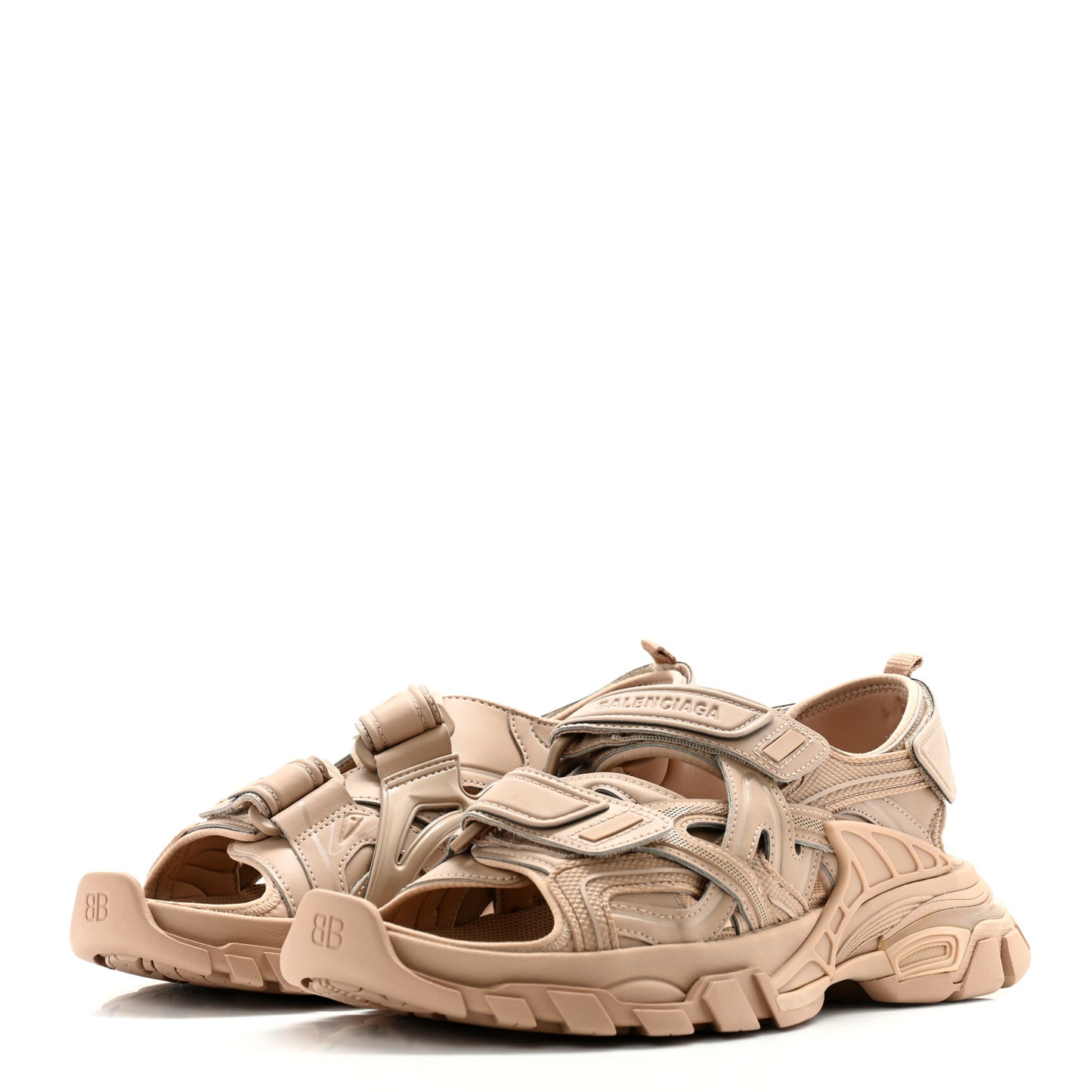 Neoprene Rubber Womens Track Sandals 40 Full Beige
