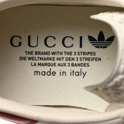 Gucci X ADIDAS Suede Madeira Demetra Womens Gazelle Sneakers 10 Mystic White Off White Blue Agata 7 of 9
