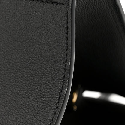Louis Vuitton Calfskin Steamer MM Black 11 of 14
