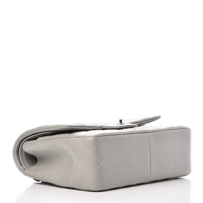 Chanel Caviar Quilted Jumbo Double Flap Grey 5 of 9