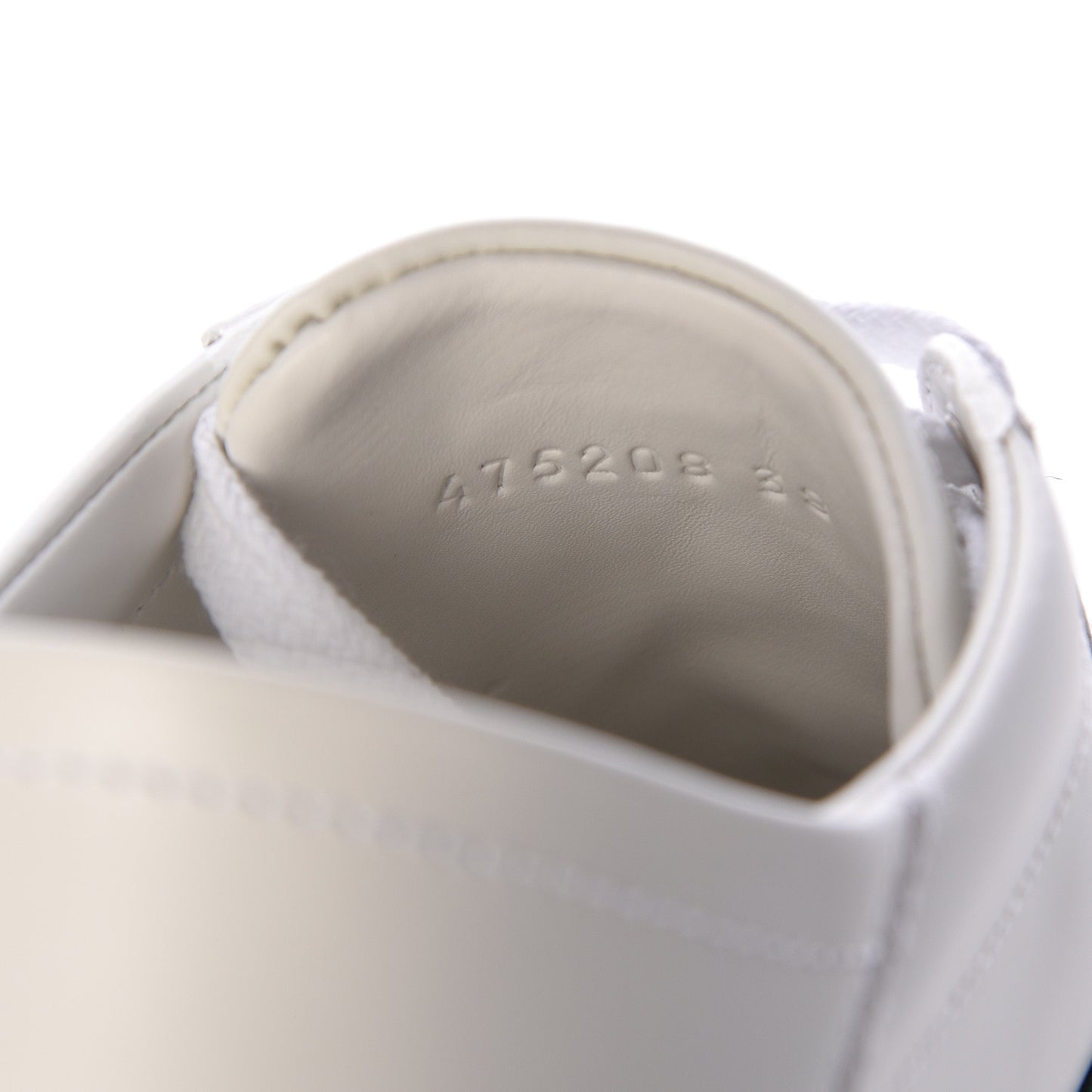 Calfskin Web Bee Embroidered Womens Ace Sneakers 38 White Green