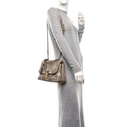 Louis Vuitton Empreinte Monogram Giant Madeleine MM Dove Grey Beige 3 of 8