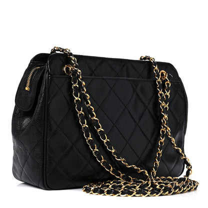 Chanel Caviar Quilted Shoulder Bag Black 3 of 21
