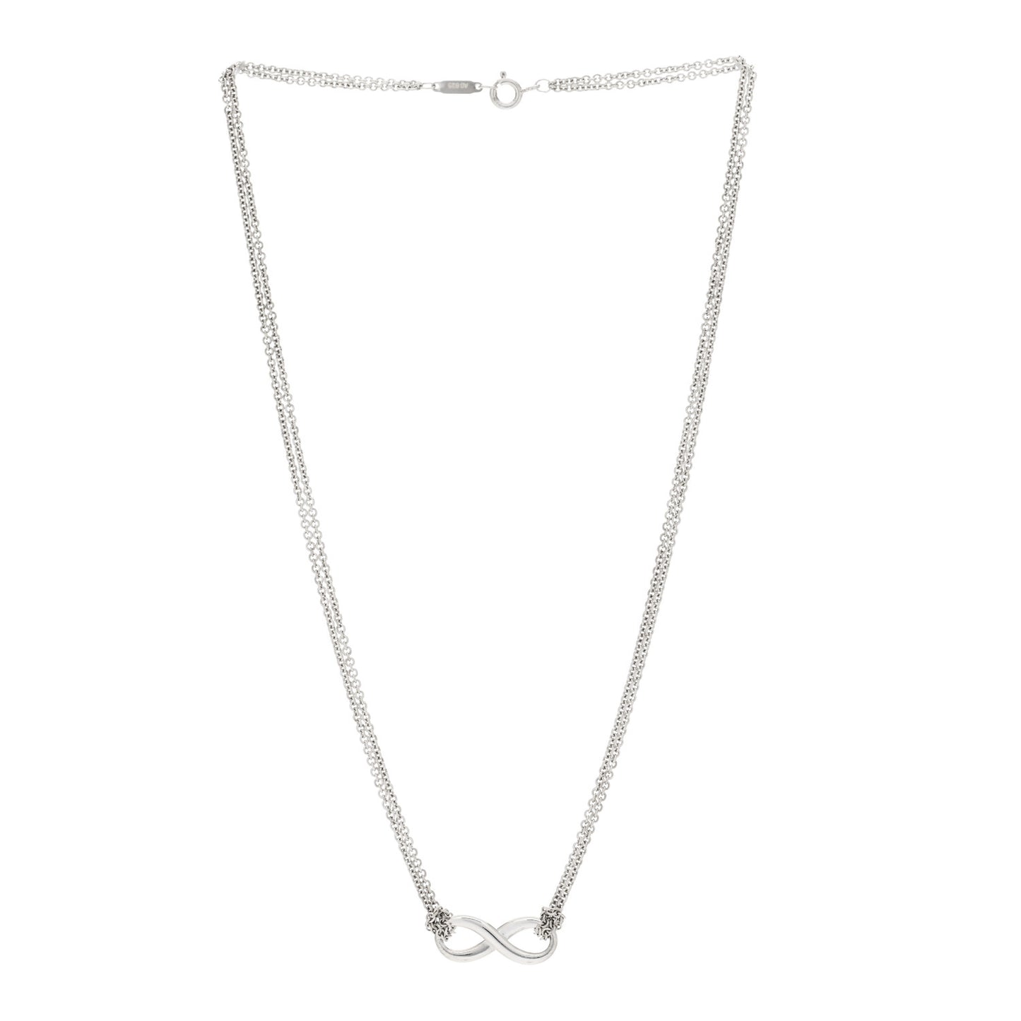 Sterling Silver Infinity Pendant Necklace