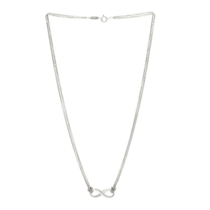 Tiffany Sterling Silver Infinity Pendant Necklace 2 of 5