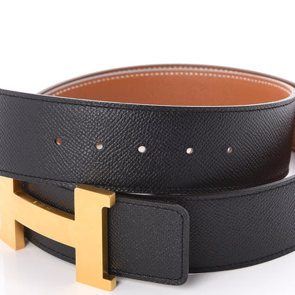 Hermes Epsom 42mm Constance 2 H Belt 100 Gold Black 4 of 7
