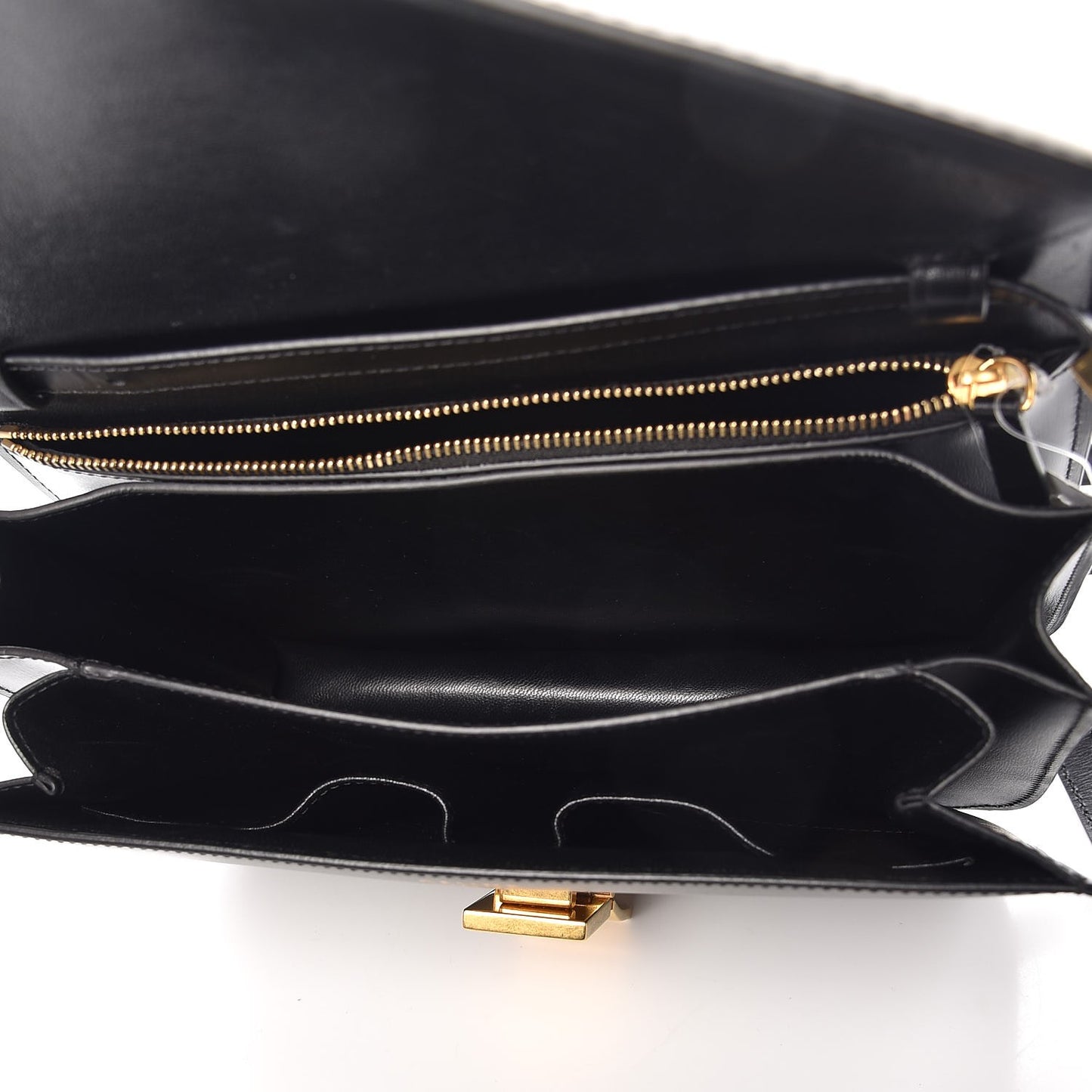 Box Calfskin Medium Classic Box Flap Bag Black