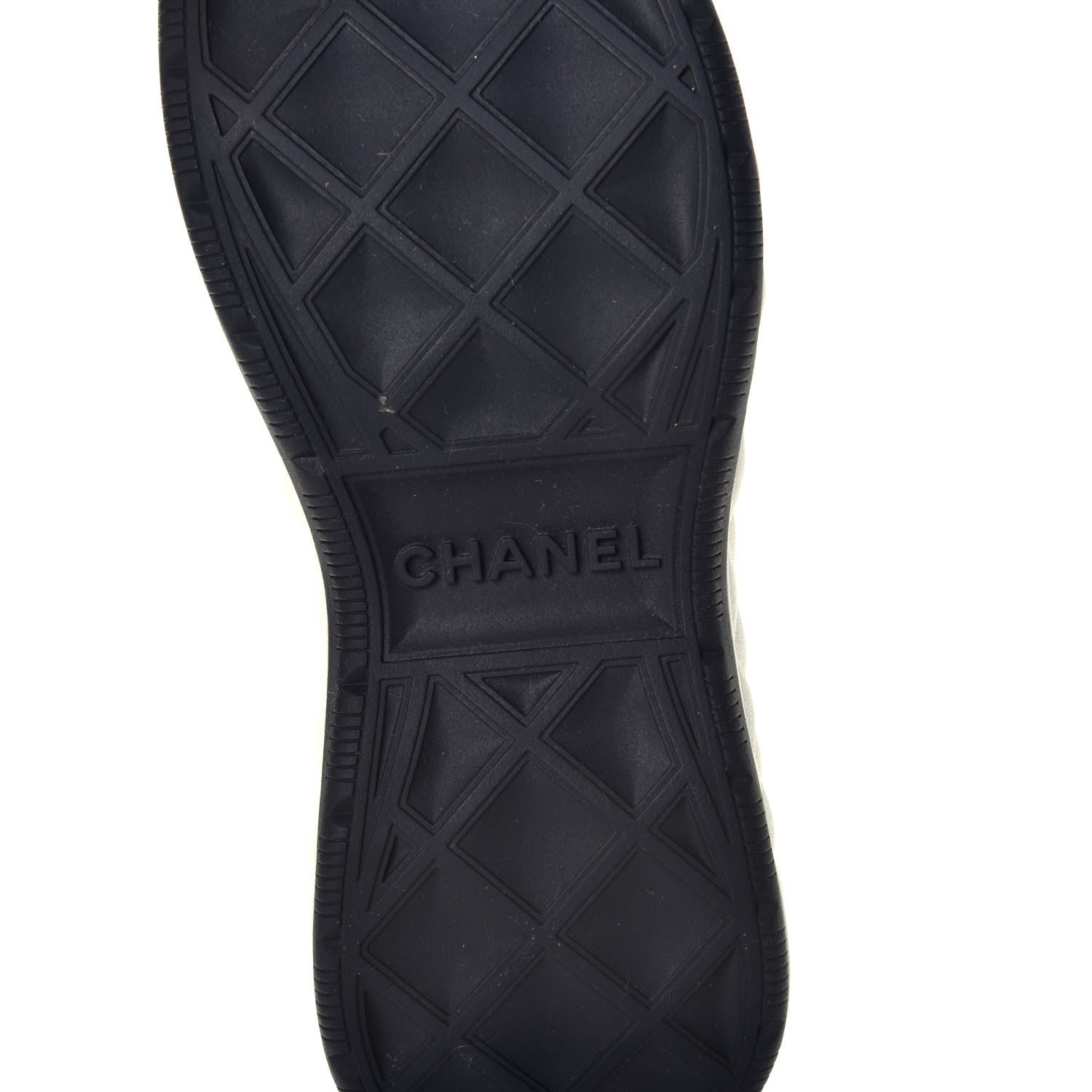 Chanel Velvet Calfskin Mixed Fibers CC Sneakers 36.5 Black 5 of 8