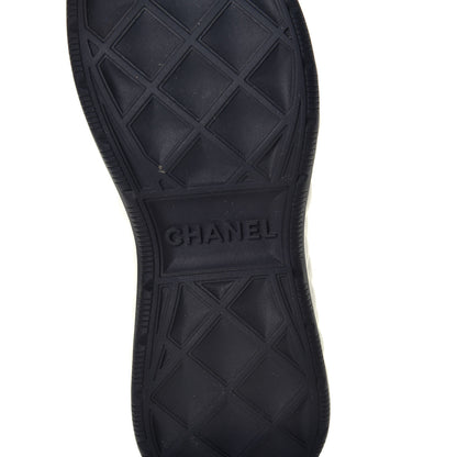 Chanel Velvet Calfskin Mixed Fibers CC Sneakers 36.5 Black 5 of 8