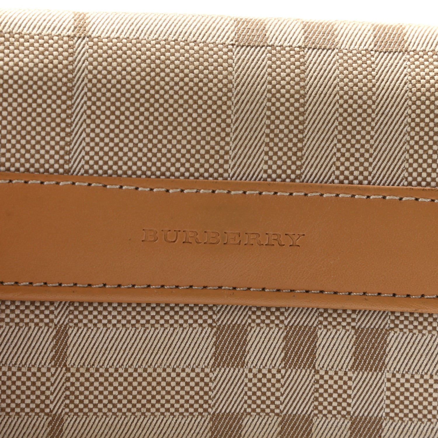 Burberry Canvas Check Flap Wallet Beige 7 of 7