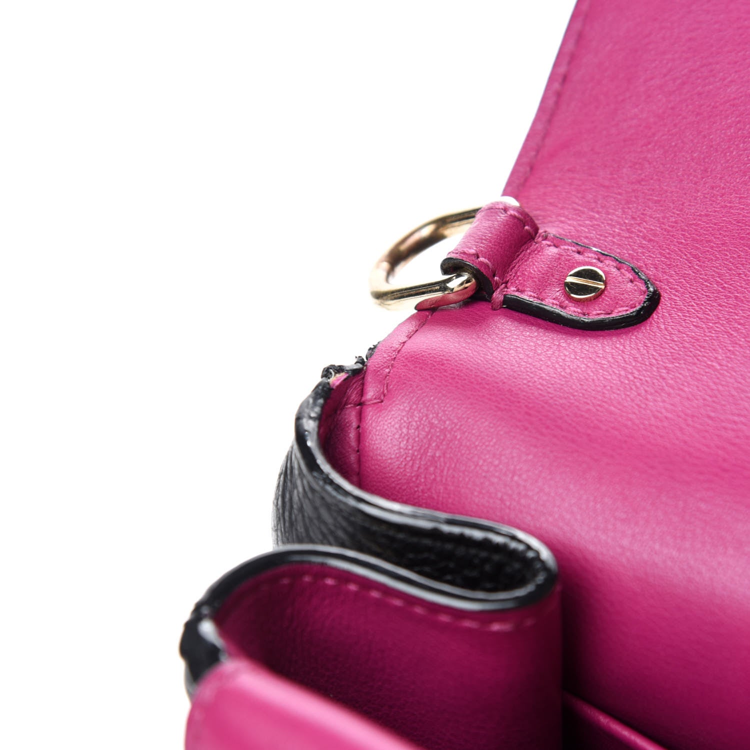 Christian Dior Bullcalf Small Be Dior Flap Black Fraise 9 of 11