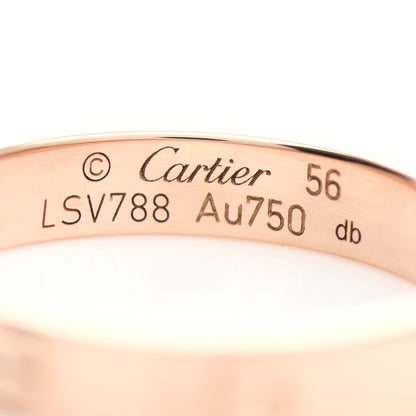 Cartier 18K Pink Gold 3.5mm LOVE Wedding Band Ring 56 7.75 4 of 5