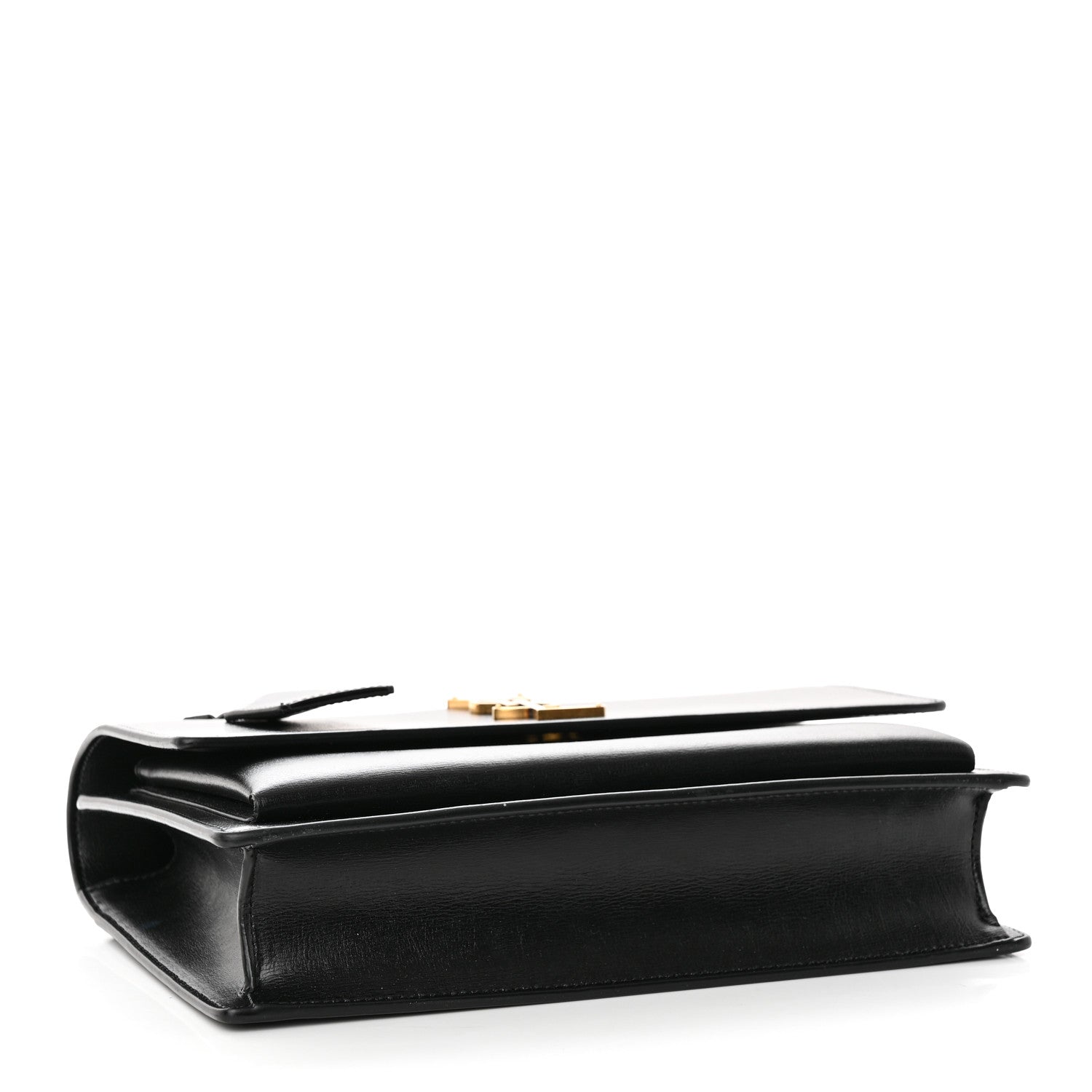 Saint Laurent Smooth Calfskin Medium Monogram Sunset Satchel Black 4 of 17