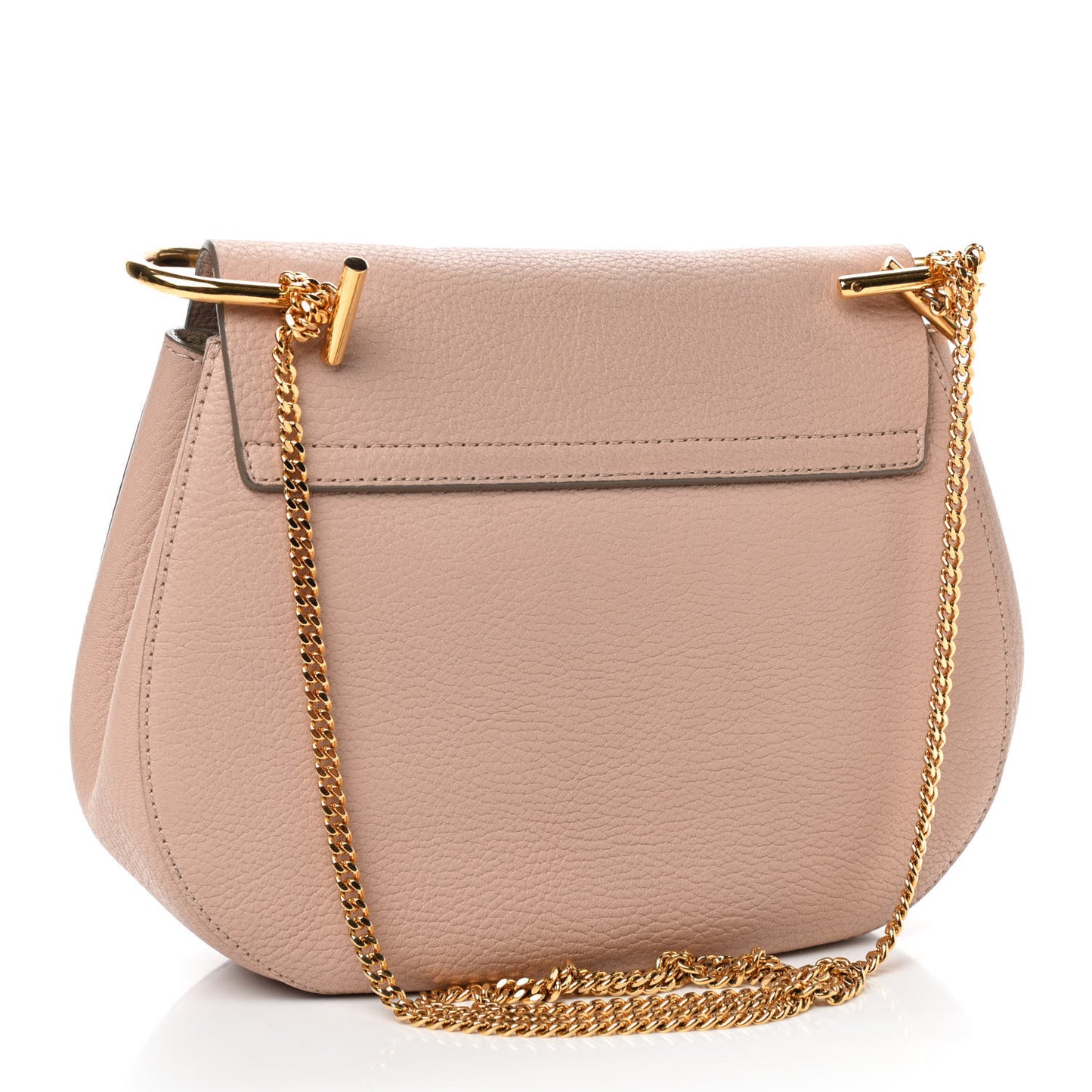 Grained Lambskin Drew Shoulder Bag Cement Pink