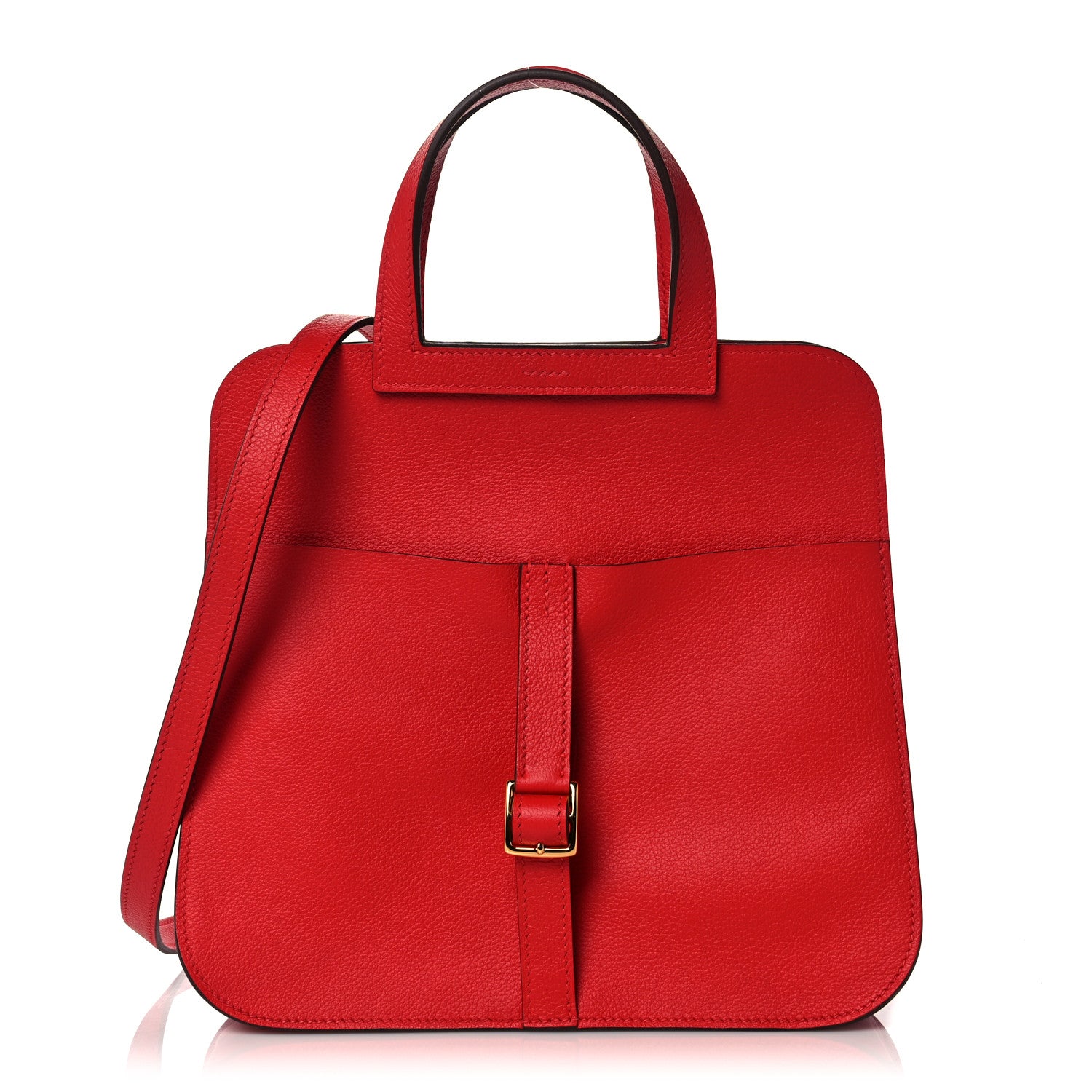 Hermes Evercolor Halzan 25 Rouge De Coeur 3 of 11