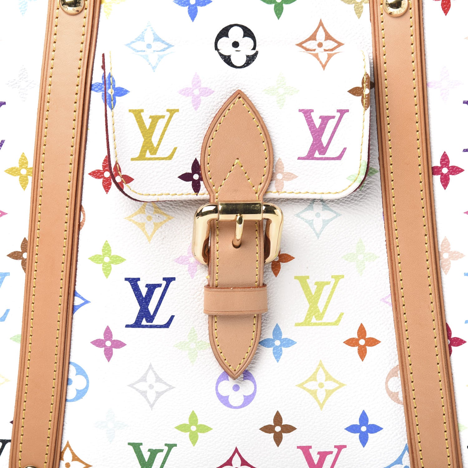 Louis Vuitton Monogram Multicolor Aurelia GM White 12 of 13