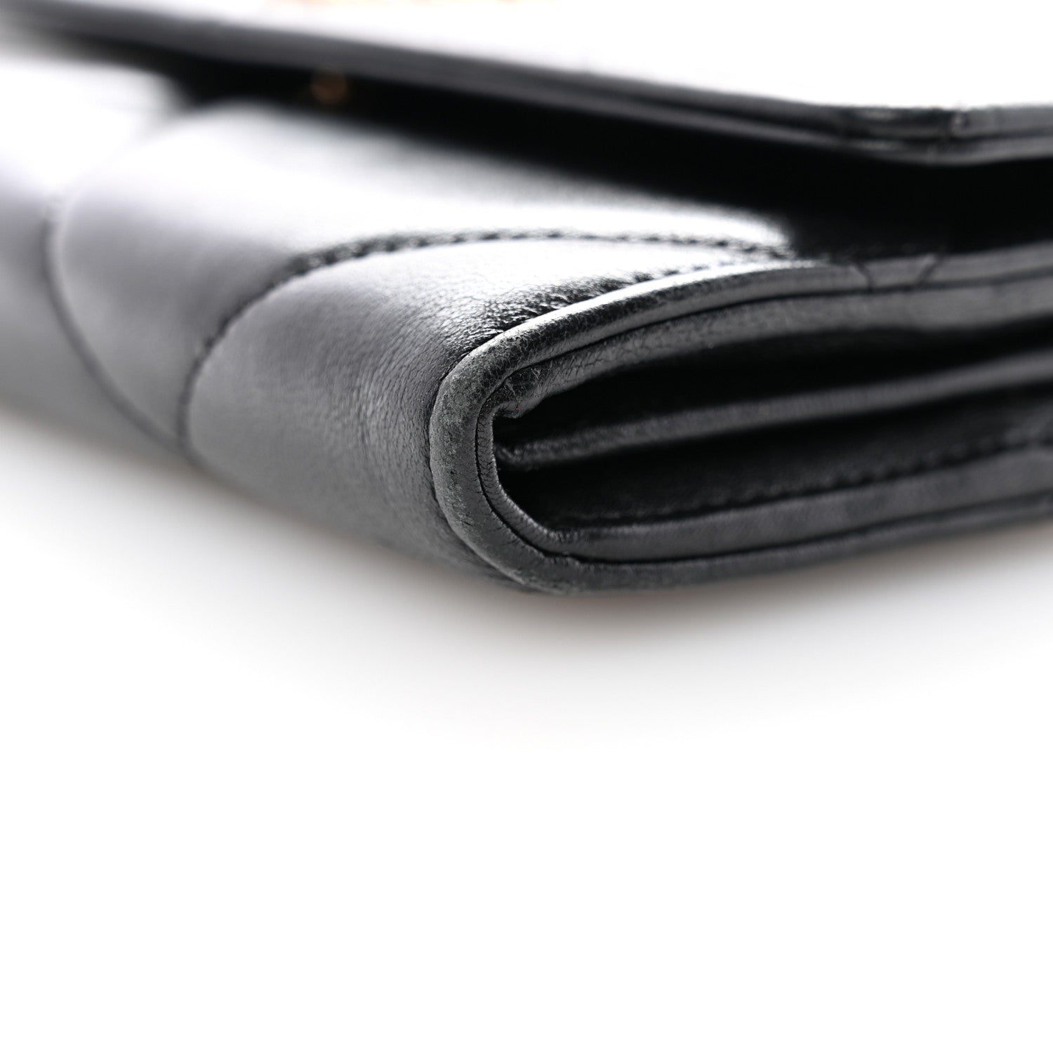 Chanel Lambskin Quilted Chanel 19 Flap Wallet Black 12 of 13