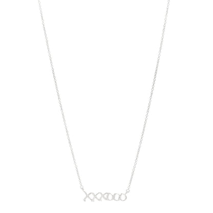 Tiffany Sterling Silver Paloma's Graffiti Love and Kisses Pendant Necklace 1 of 5