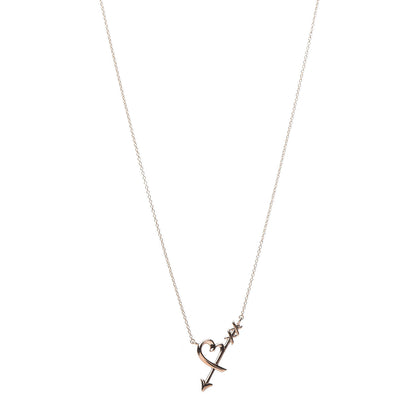 Tiffany 18K Rose Gold Paloma Picasso Heart and Arrow Pendant Necklace 1 of 7