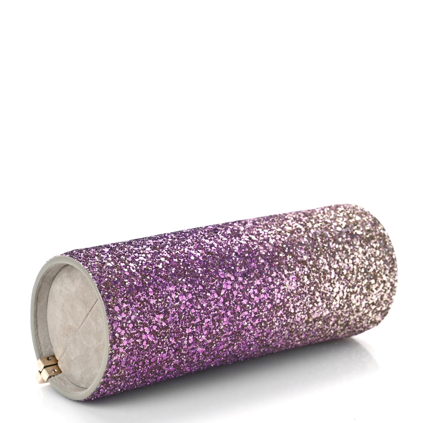 Coarse Glitter Trinket Clutch Pink Gold