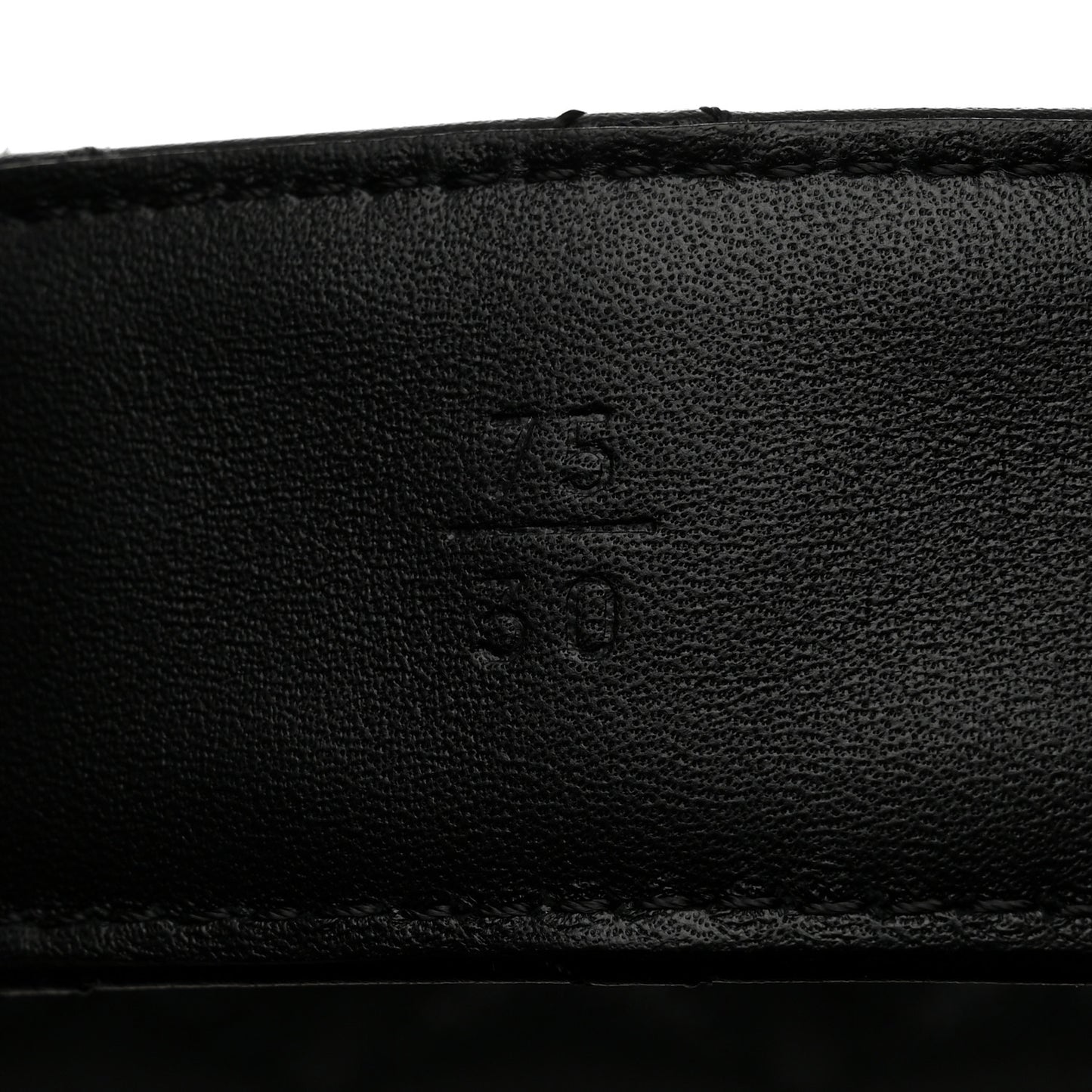 Calfskin Quilted CC Chain Belt 75/30 Black