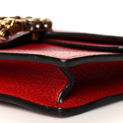 Gucci Calfskin Super Mini Dionysus Shoulder Bag Hibiscus Red 9 of 10