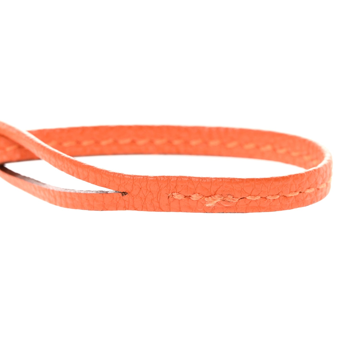 Hermes Togo Lock and Key Clochette Set Orange 7 of 7