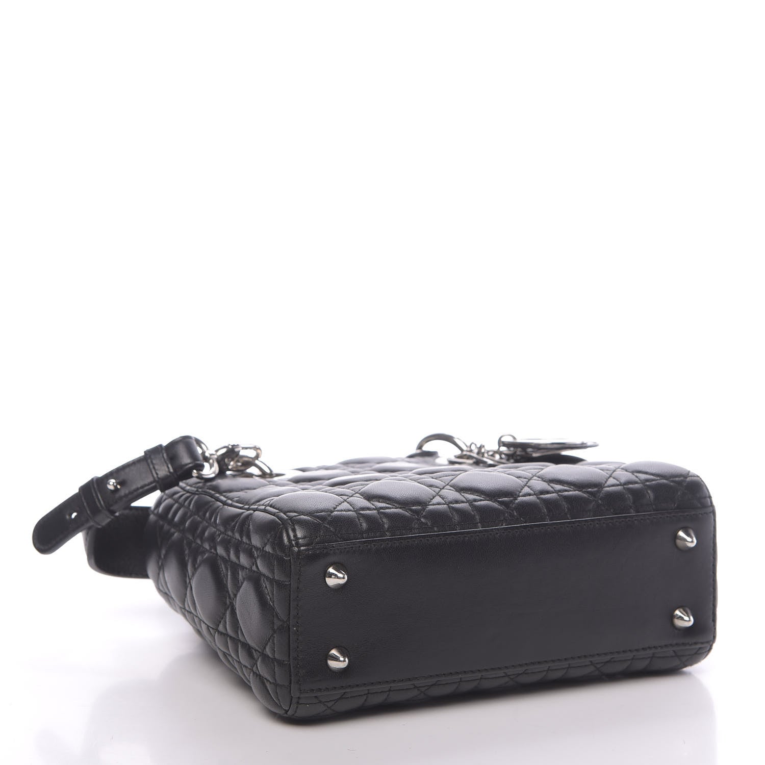 Christian Dior Lambskin Cannage Small Lucky Badges My Lady Dior Black 4 of 9