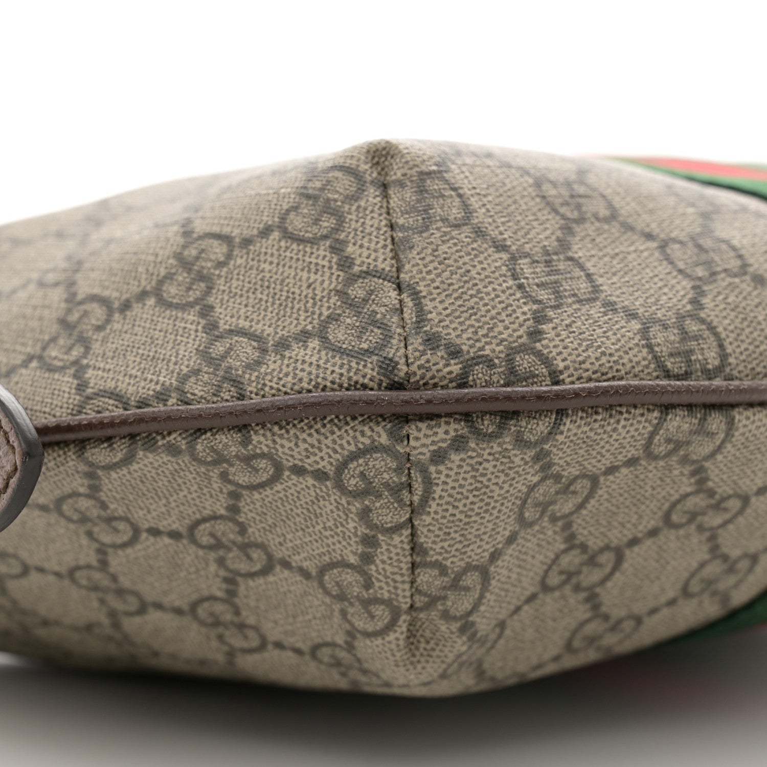 Gucci GG Supreme Monogram Web Small Ophidia Half Moon Hobo Brown 9 of 12