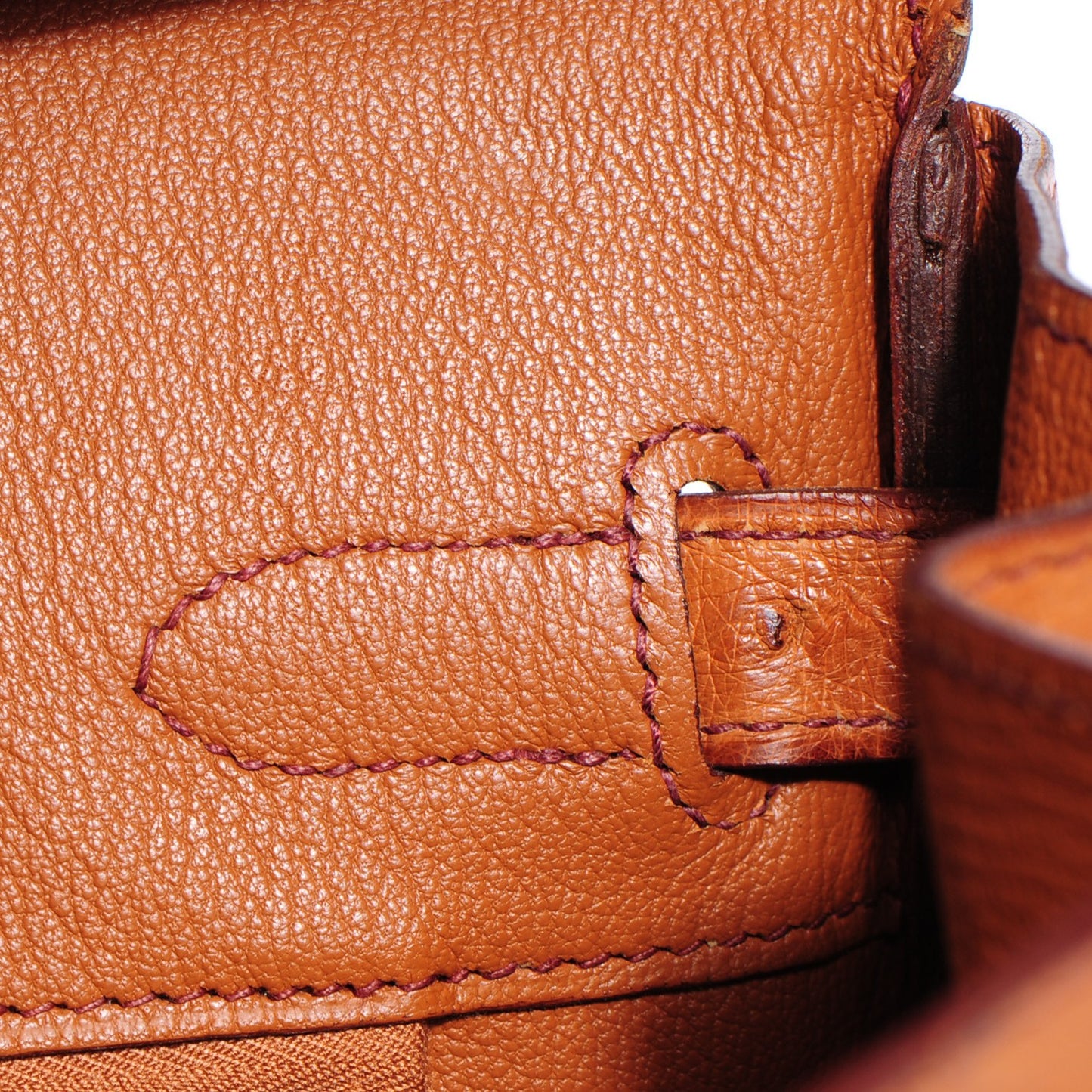 Ostrich Birkin 30 Cognac