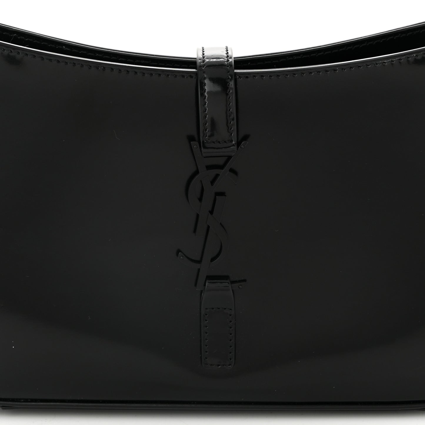 Patent Calfskin Monochrome Le 5 A 7 Hobo Black