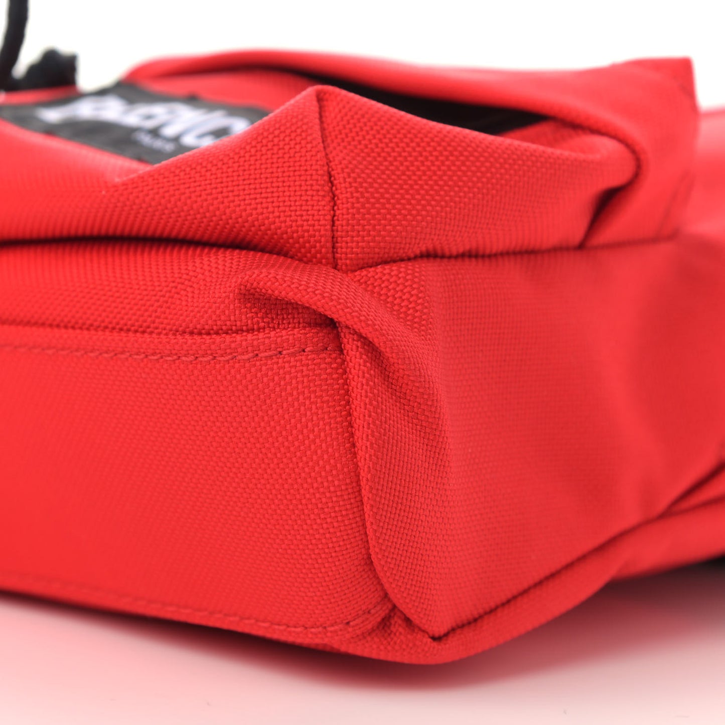 Recycled Casual Nylon Mini Oversized Backpack Bright Red