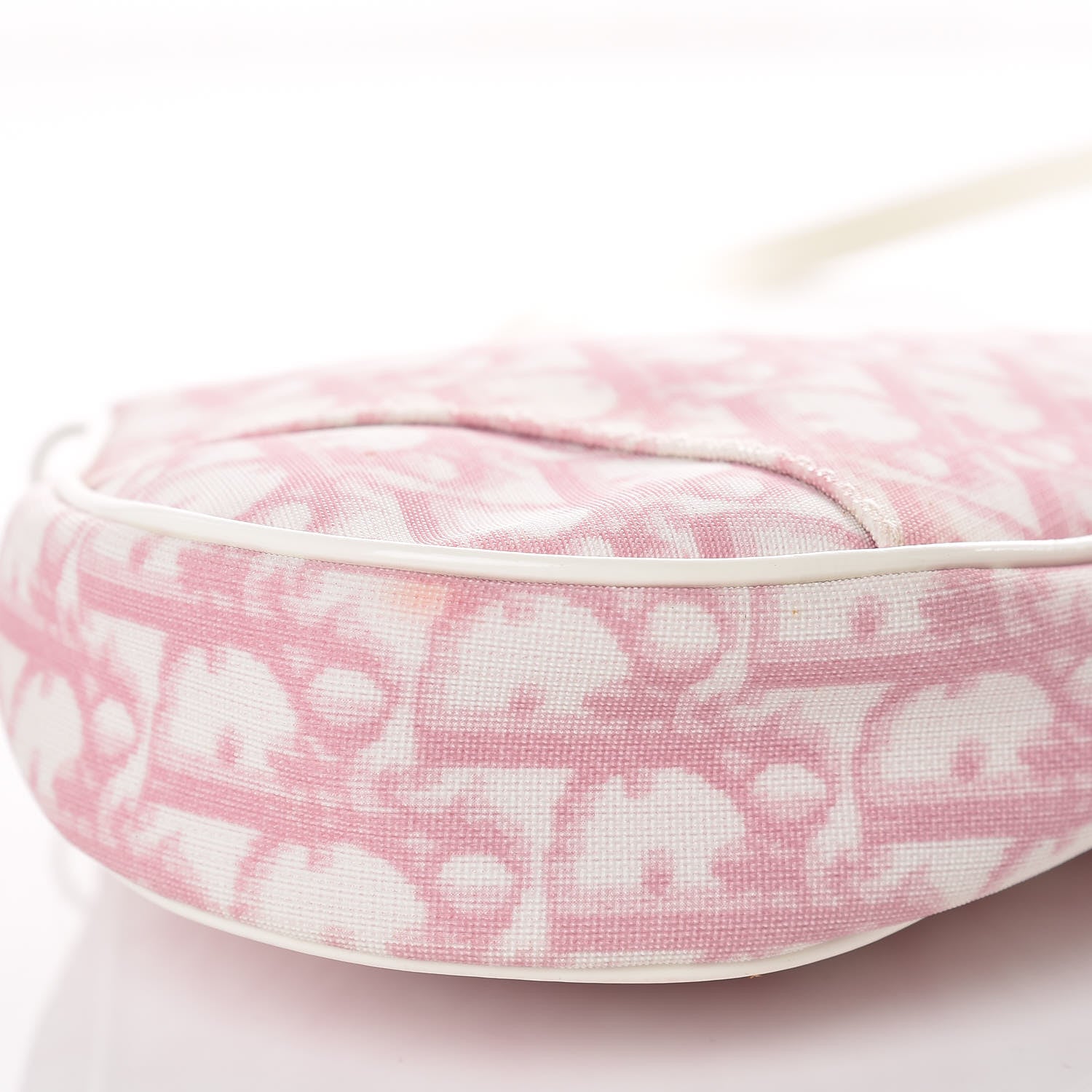 Christian Dior Monogram Mini Saddle Pochette Pink 8 of 9
