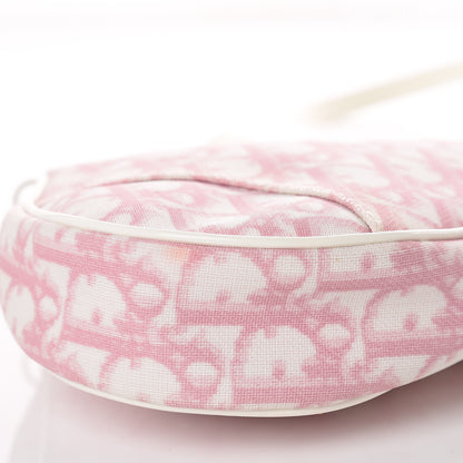 Christian Dior Monogram Mini Saddle Pochette Pink 8 of 9