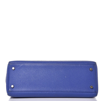 Hermes Togo Kelly Retourne 32 Bleu Electrique 7 of 49
